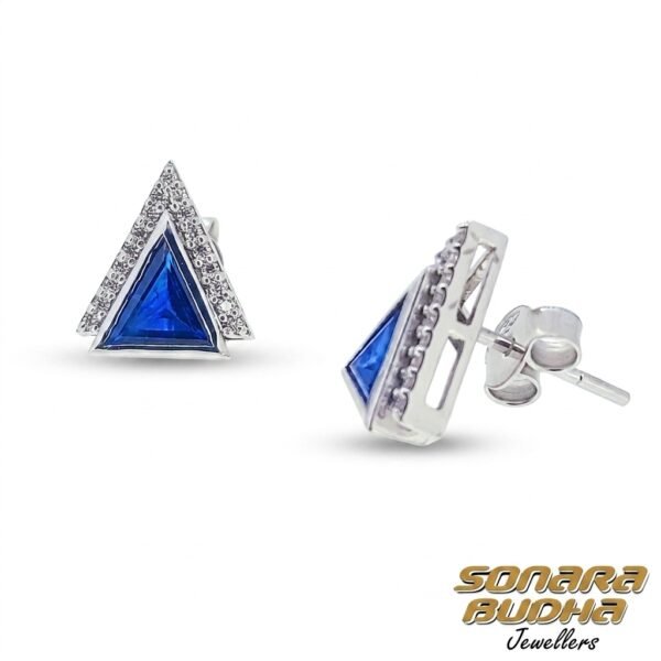 Diamond / Sapphire Earrings