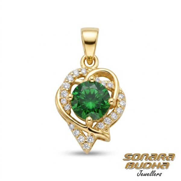 Diamond / Tsavorite Pendant