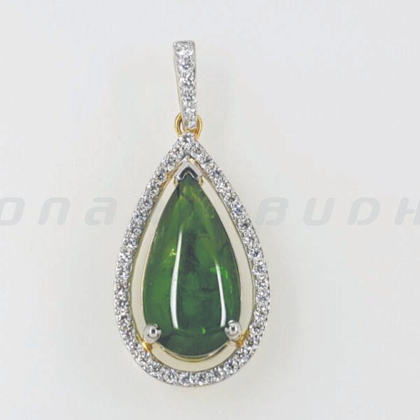 Diamond / Tsavorite Pendant
