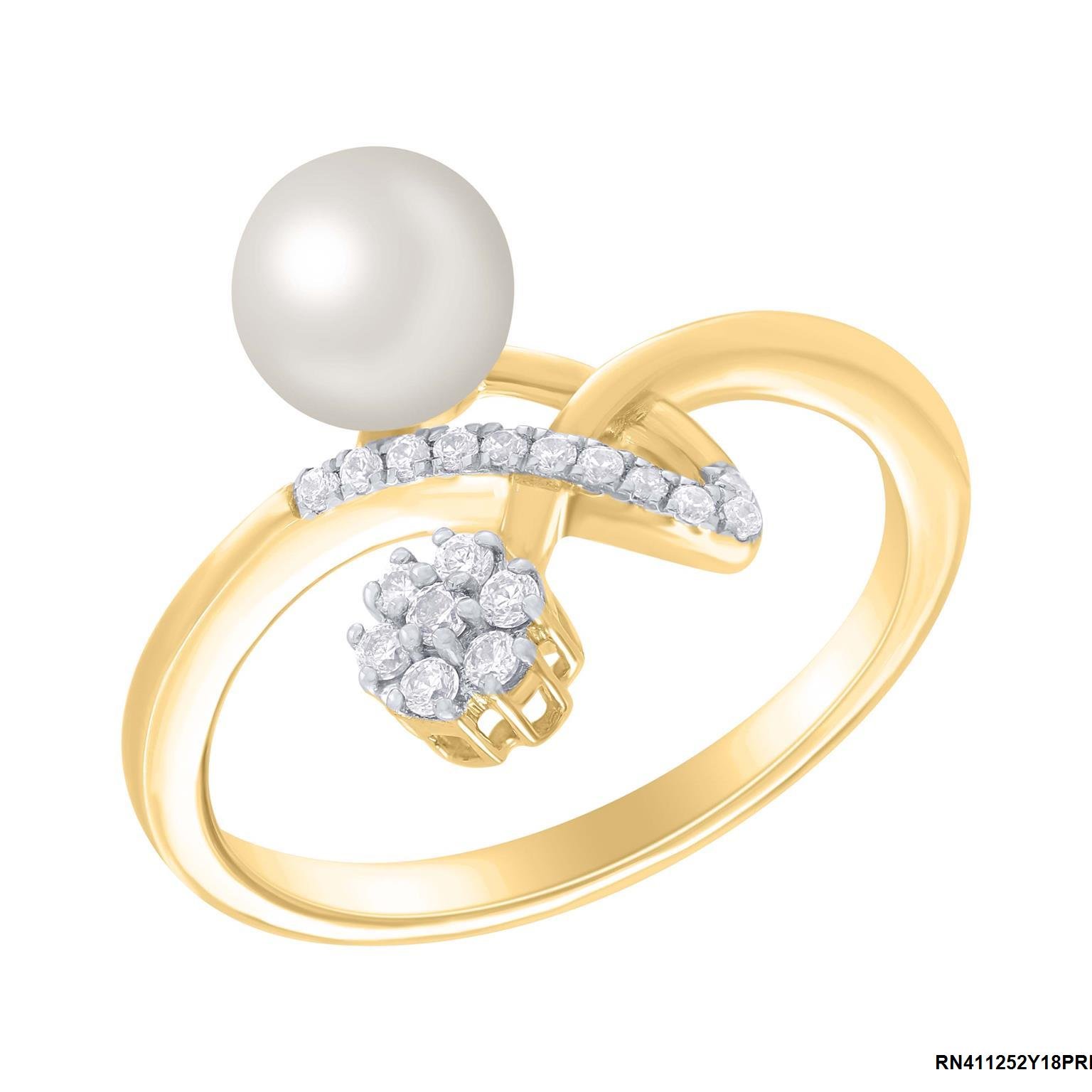 Diamond / FW Pearl Ring