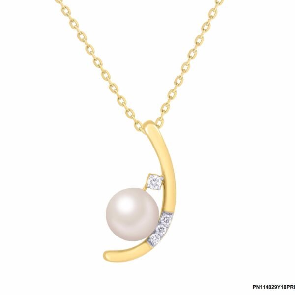 Diamond / FW Pearl Pendant