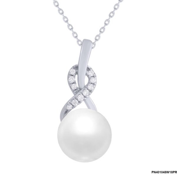 Diamond / FW Pearl Pendant