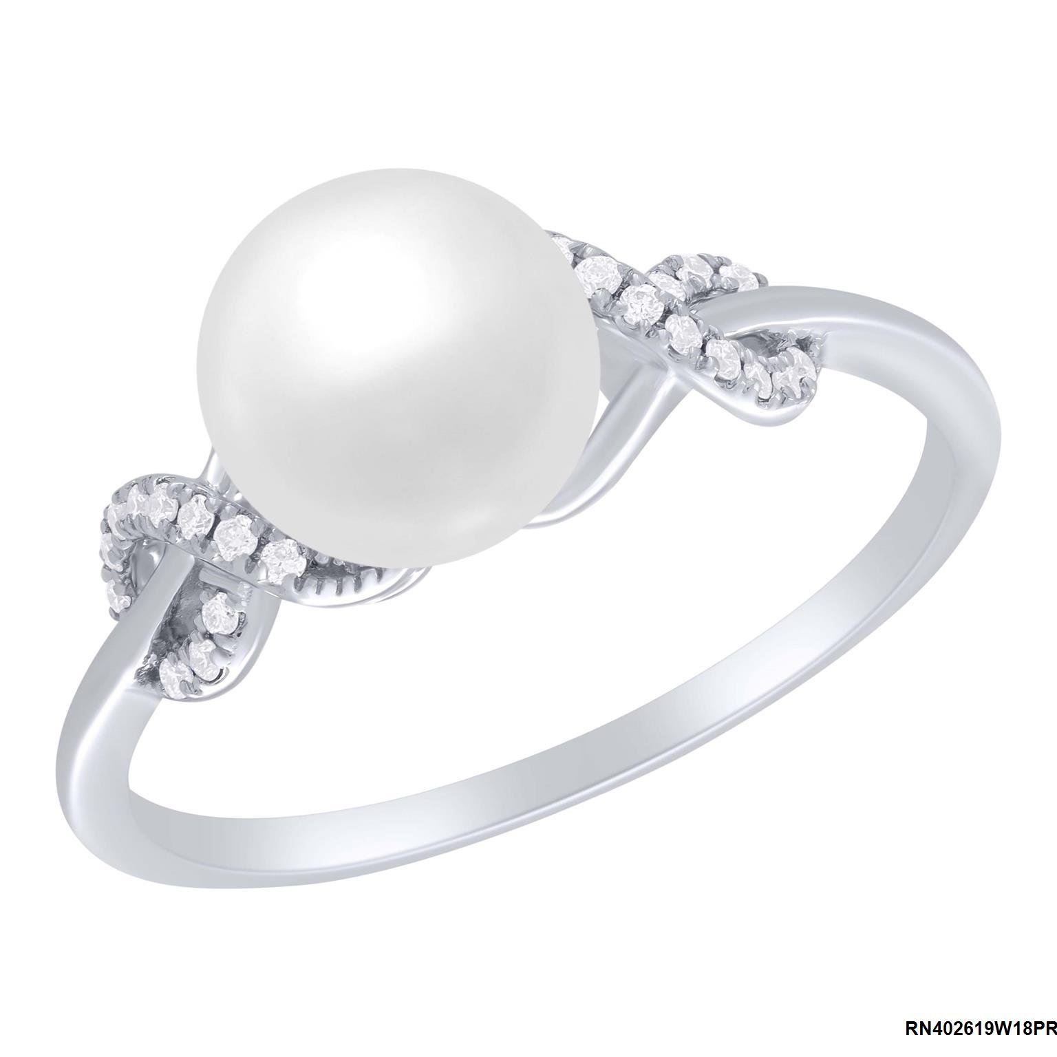Diamond / FW Pearl Ring