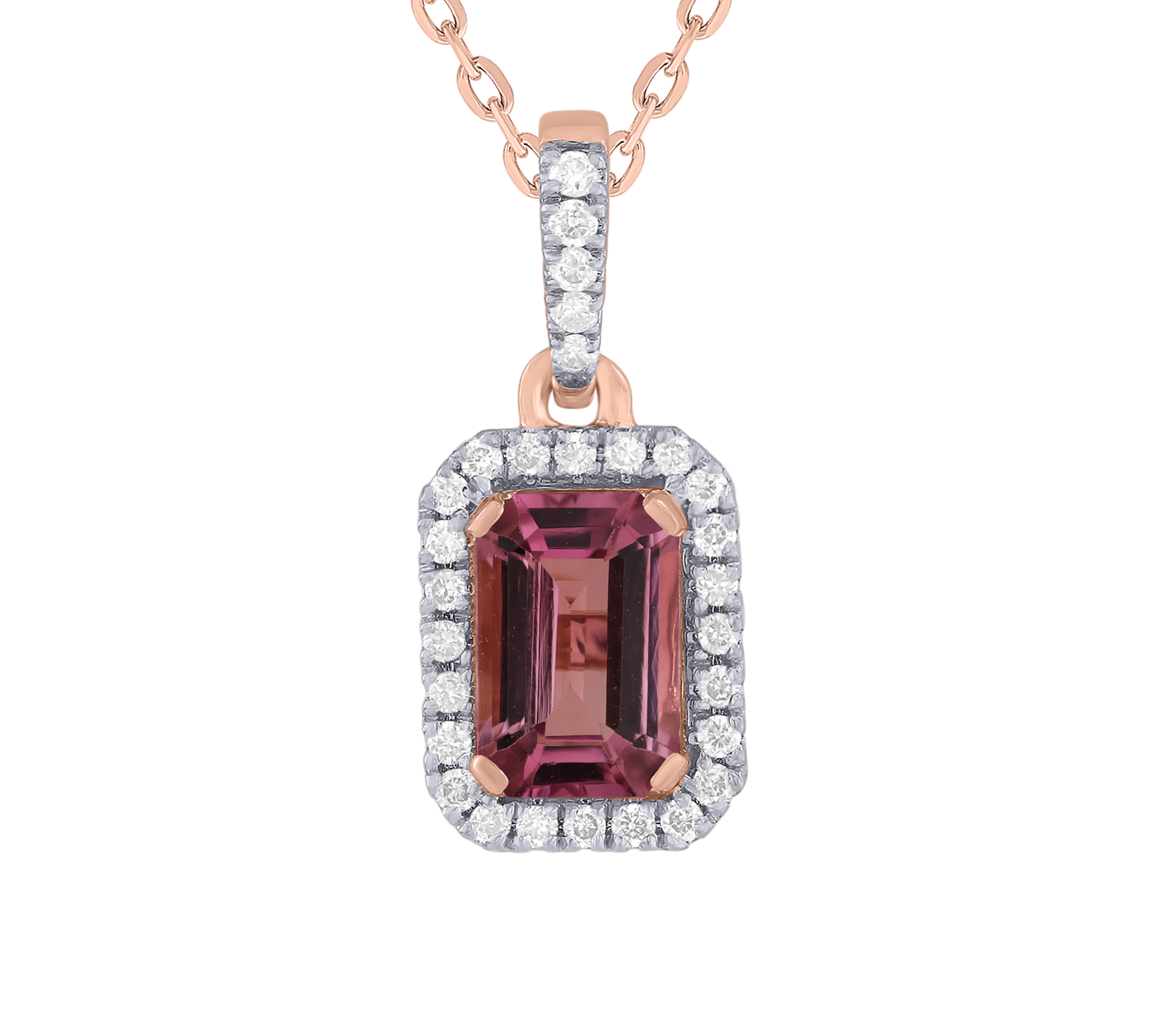 Diamond / Tourmaline Pendant