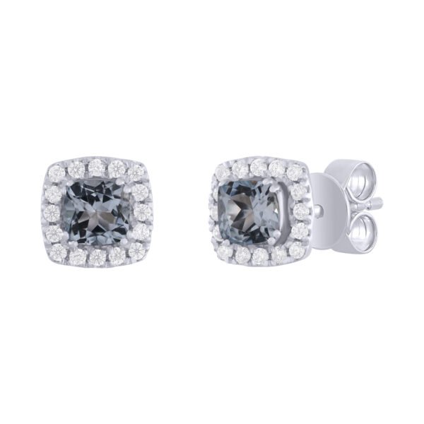 Diamond / Aquamarine Earrings