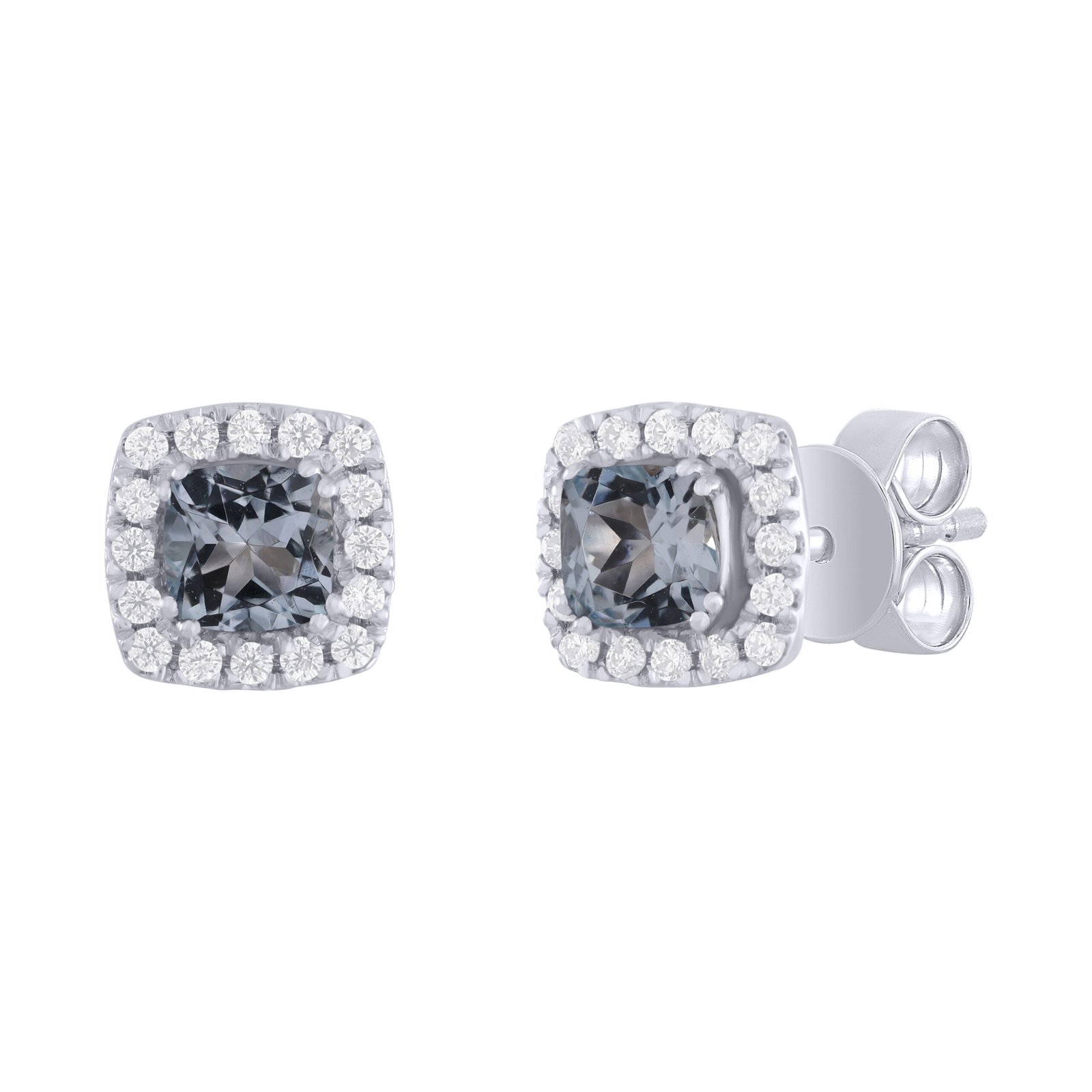 Diamond / Aquamarine Earrings