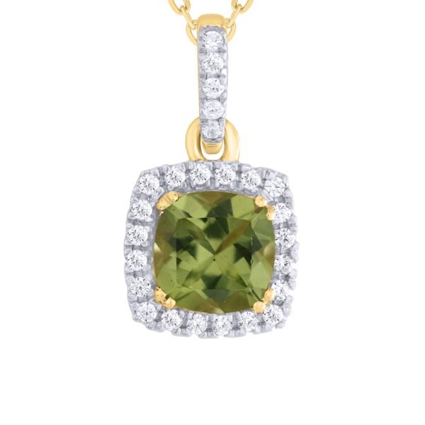 Diamond / Peridot Pendant