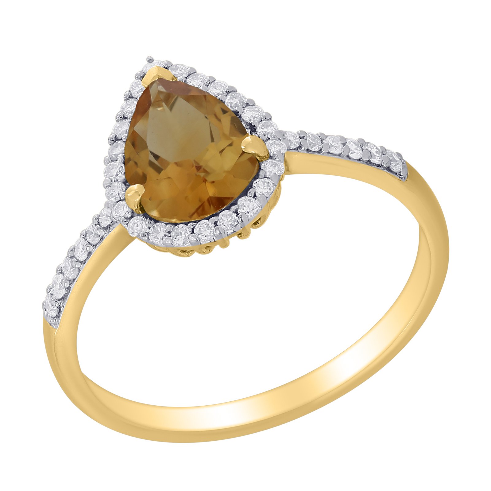 Diamond / Citrine Ring