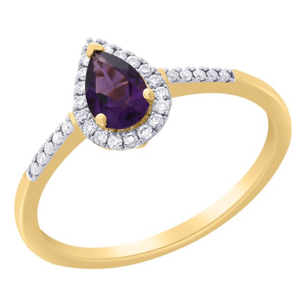 Diamond / Amethyst Ring