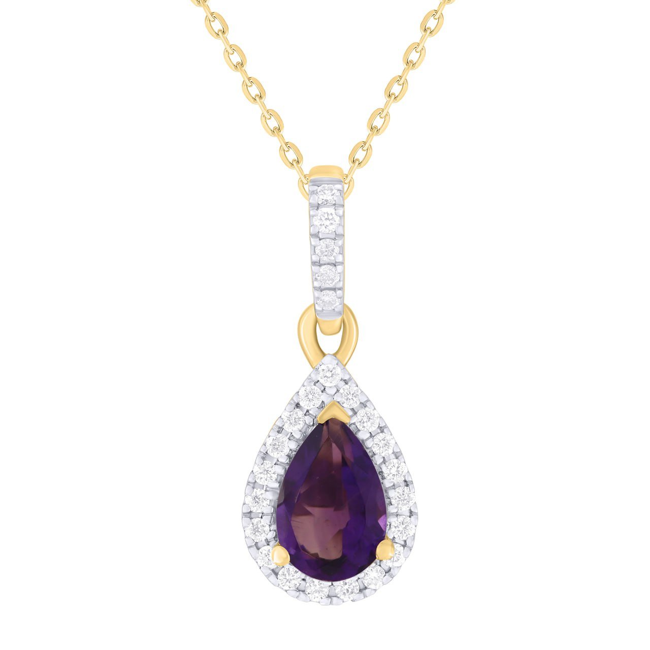 Diamond / Amethyst Pendant