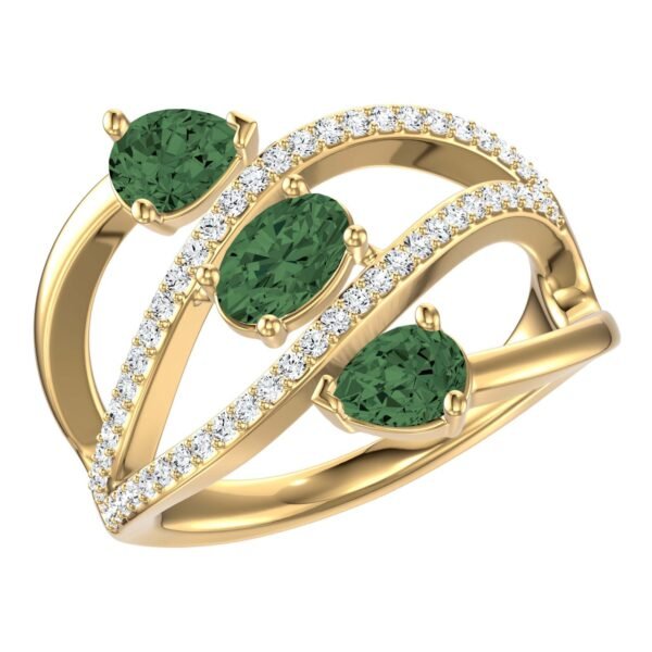 Diamond / Tsavorite Ring