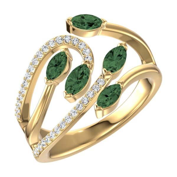 Diamond / Tsavorite Ring