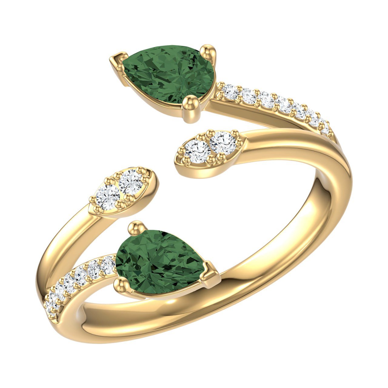 Diamond / Tsavorite Ring