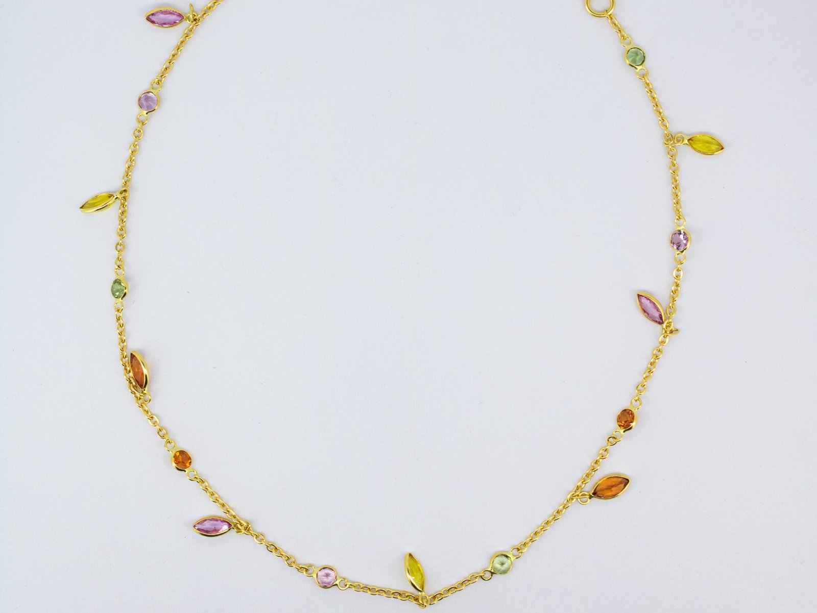 Fancy Sapphire Anklet