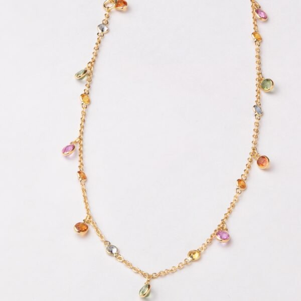 Fancy Sapphire Anklet