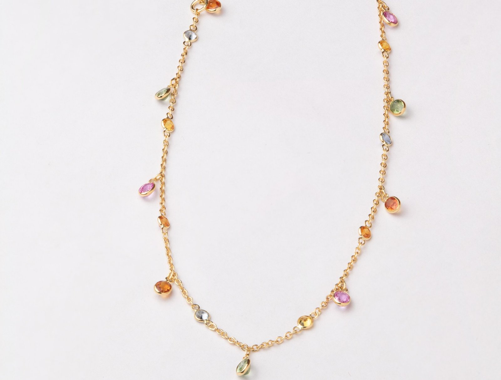 Fancy Sapphire Anklet