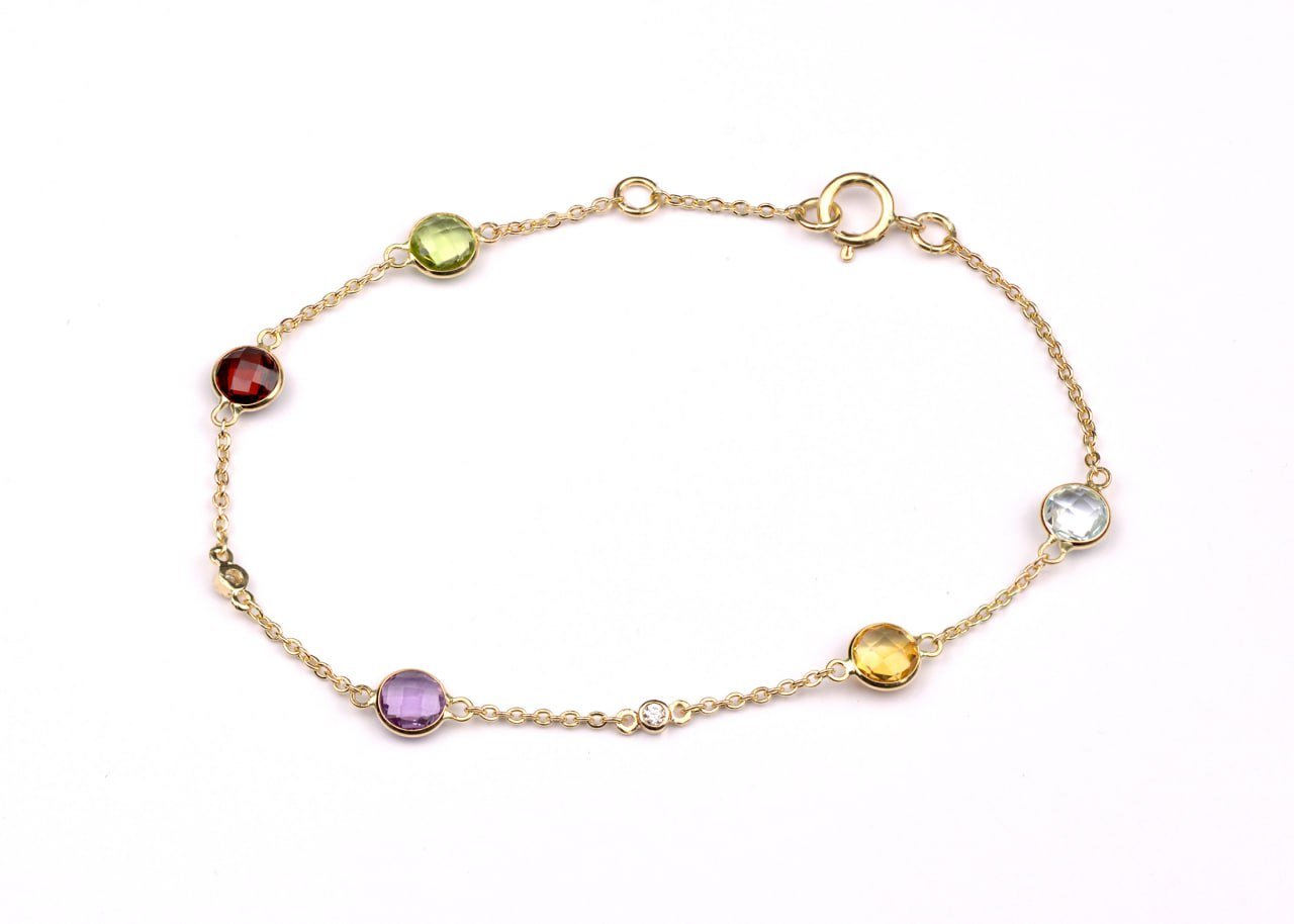 Diamond / Mix Gems Bracelet