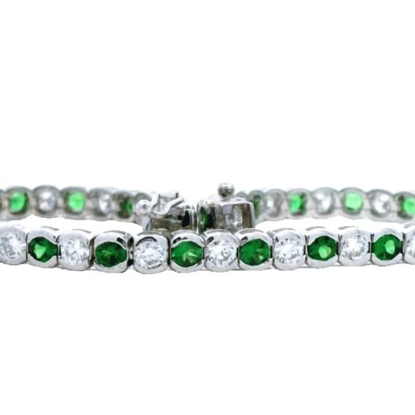 Diamond / Tsavorite Bracelet