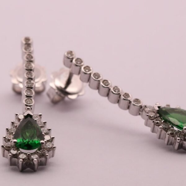 Diamond / Tsavorite Earrings