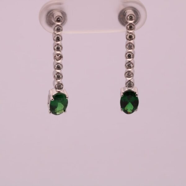 Diamond / Tsavorite Earrings