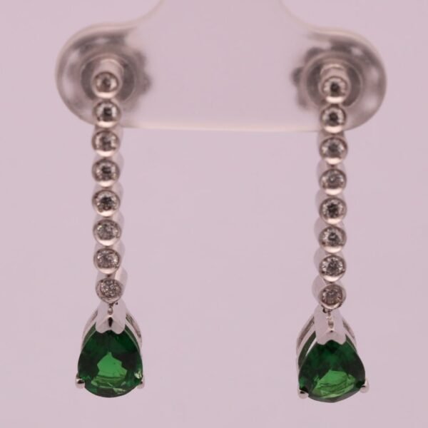 Diamond / Tsavorite Earrings