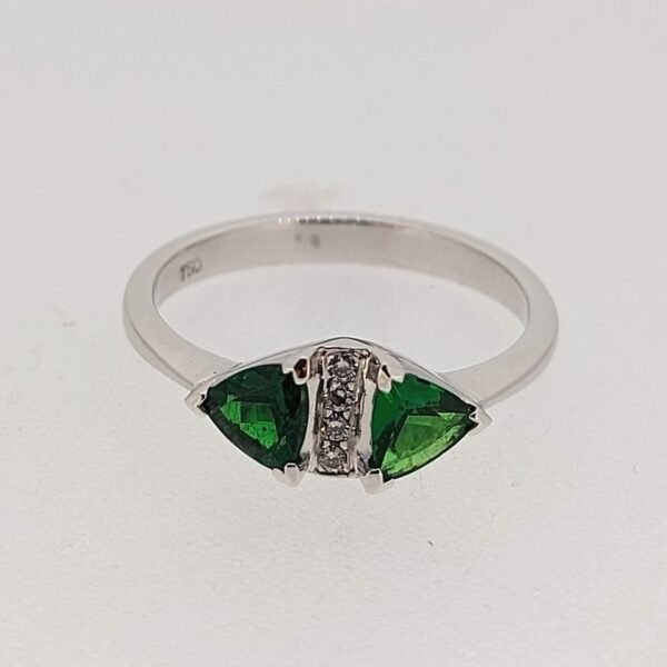 Diamond / Tsavorite Ring