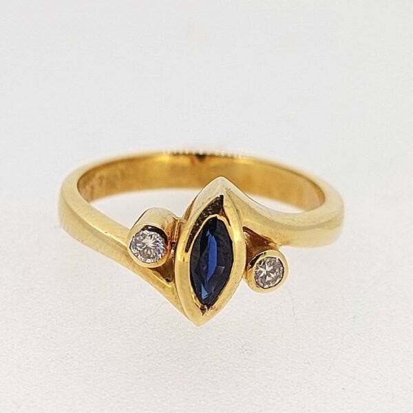 Diamond / Smokey Quartz Ring
