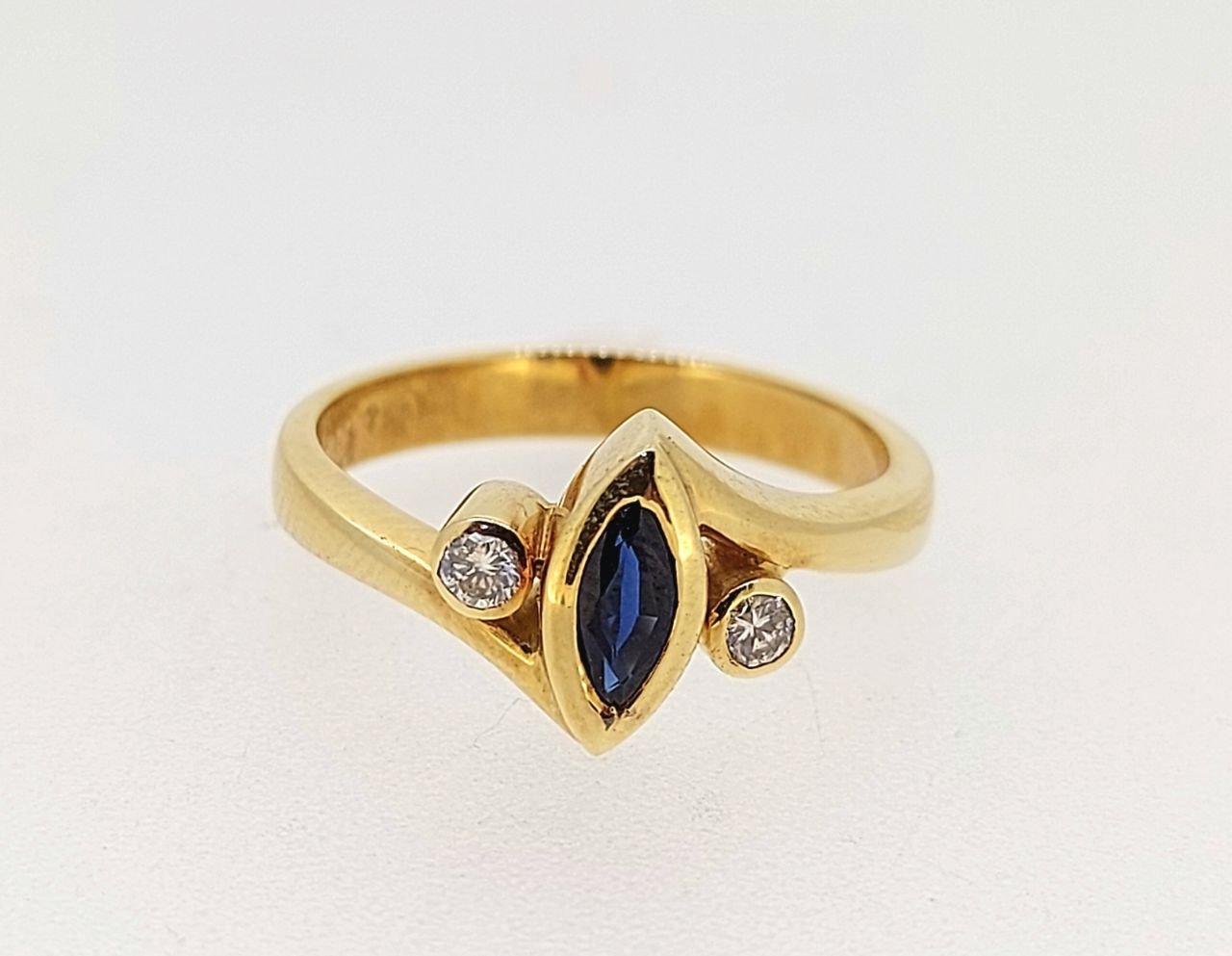 Diamond / Smokey Quartz Ring