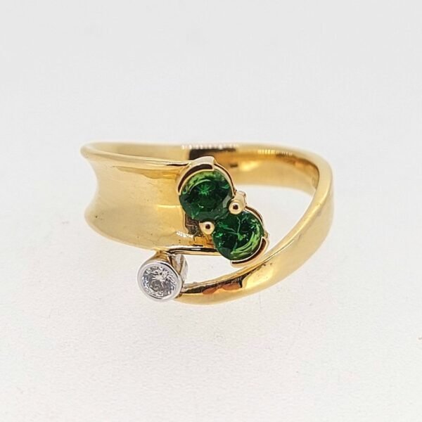 Diamond / Tsavorite Ring