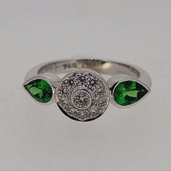 Diamond / Tsavorite Ring
