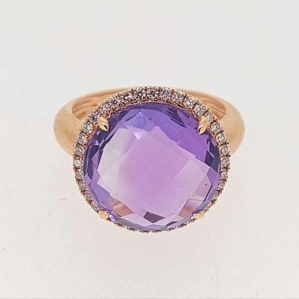 Diamond / Amethyst Ring