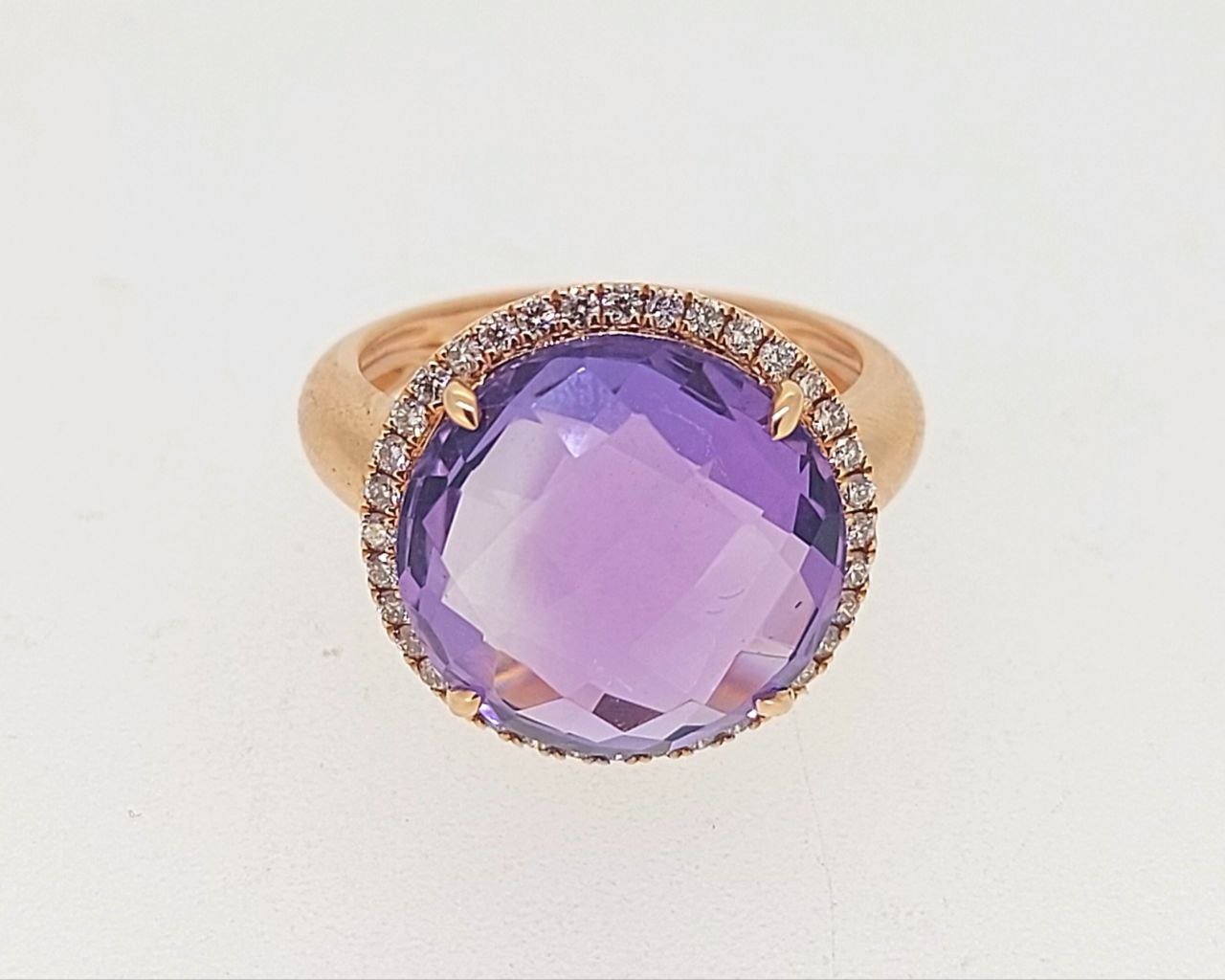 Diamond / Amethyst Ring