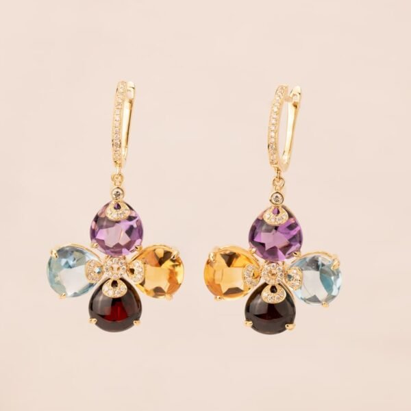 Diamond / Mix Gems Earrings