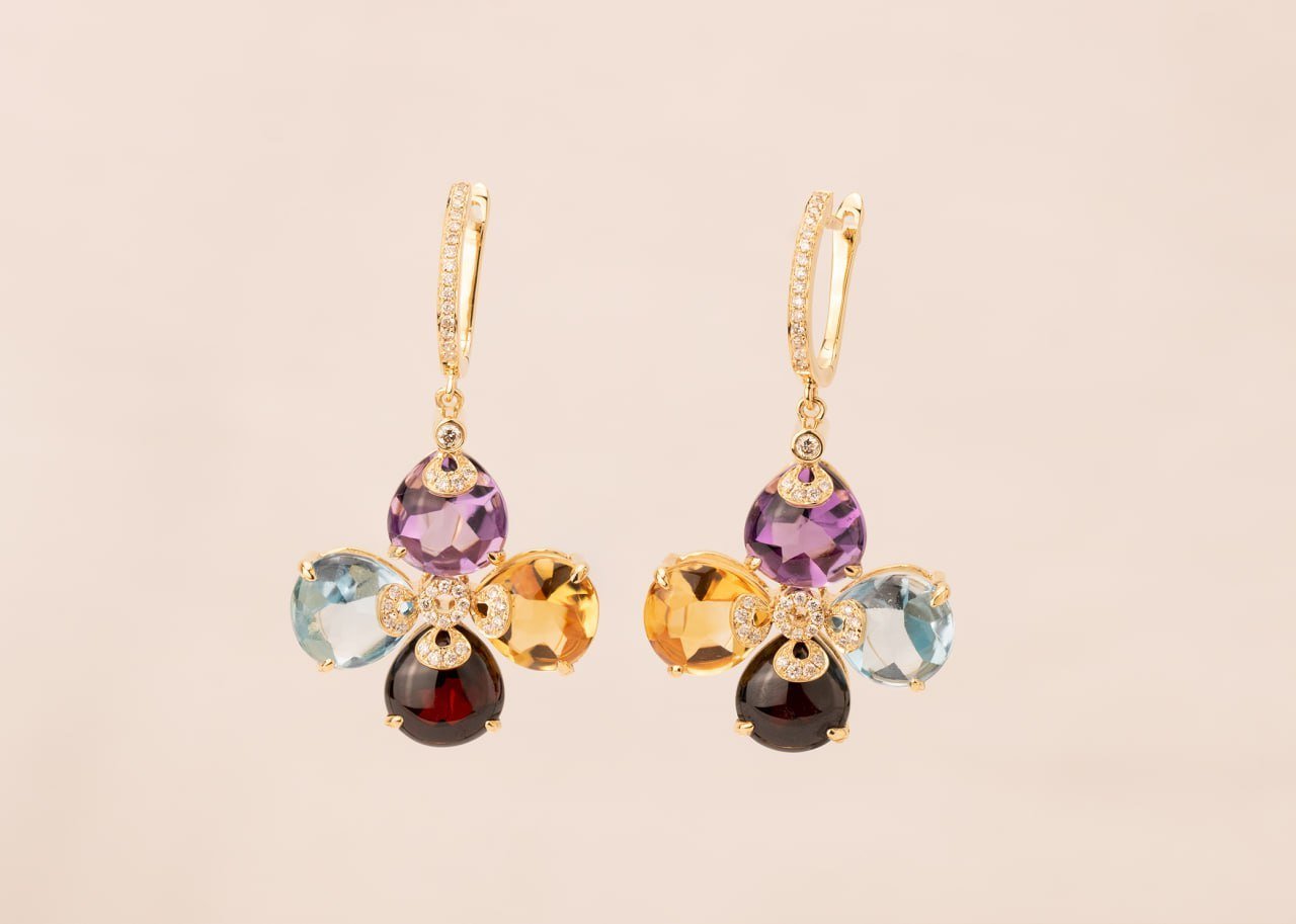 Diamond / Mix Gems Earrings