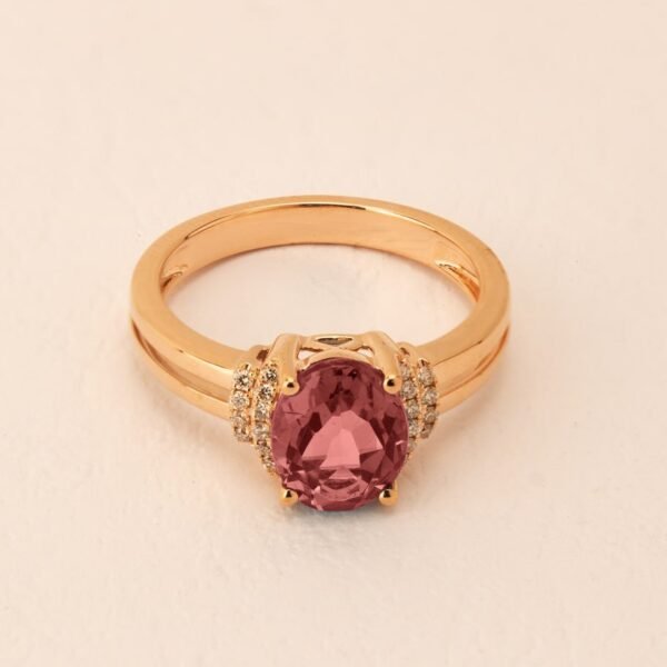 Diamond / Garnet Ring