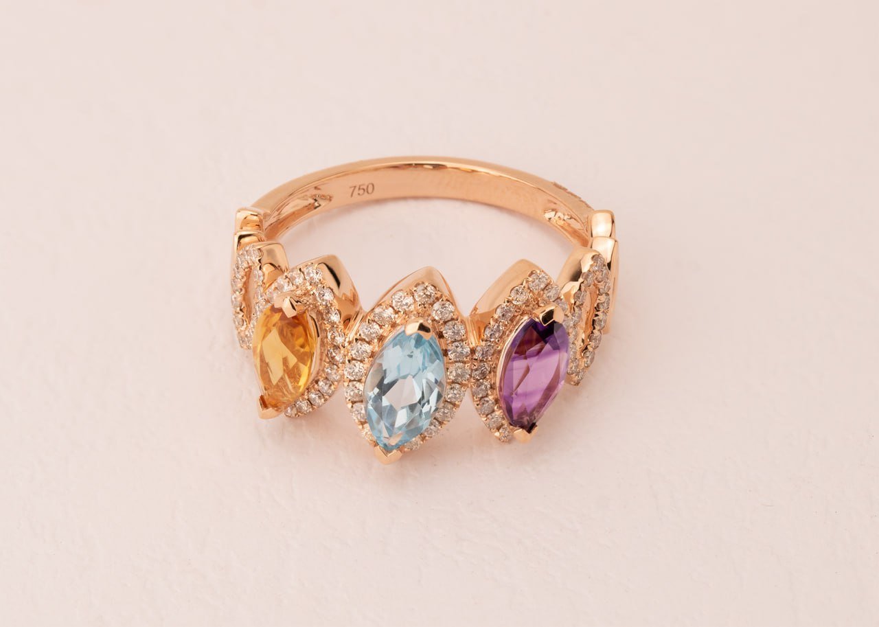 Diamond / Mix Gems Ring