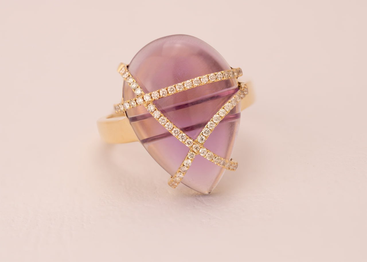 Diamond / Amethyst Ring