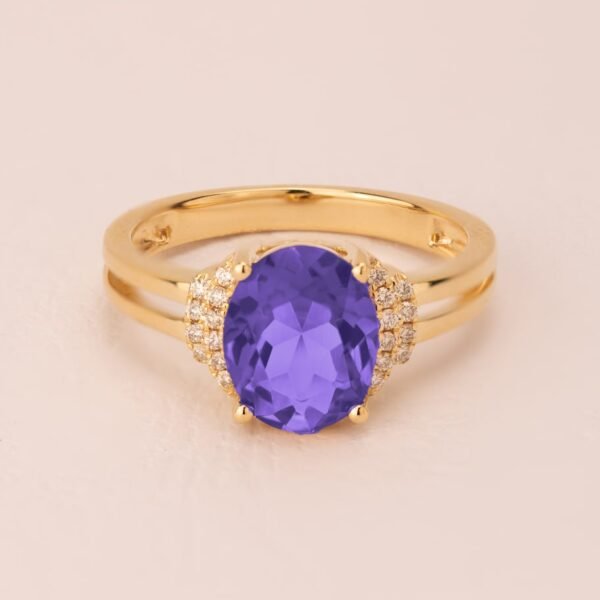Diamond / Amethyst Ring
