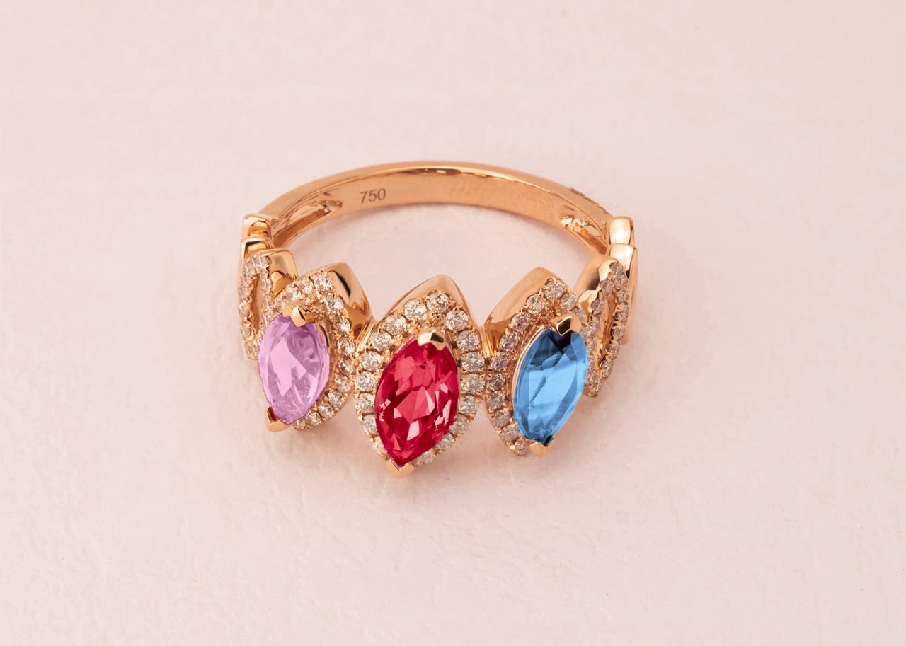Diamond / Mix Gems Ring