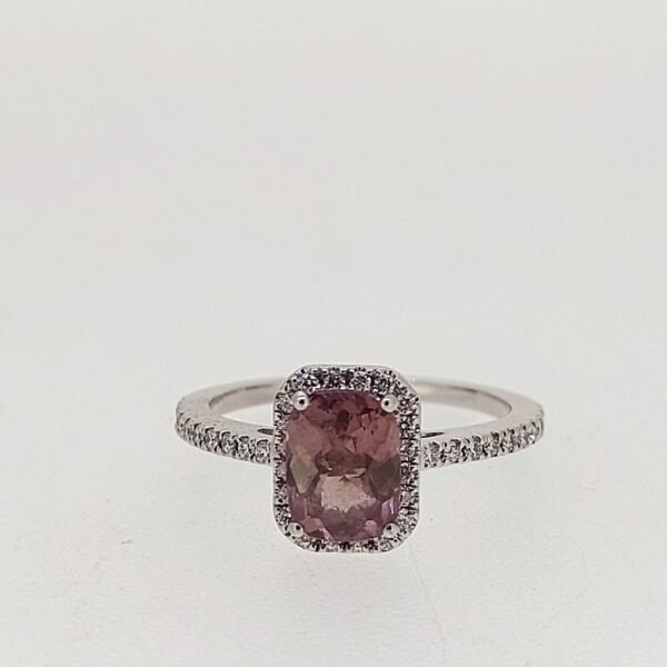 Diamond / Garnet Ring