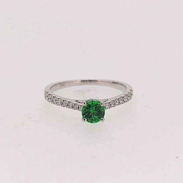 Diamond / Tsavorite Ring