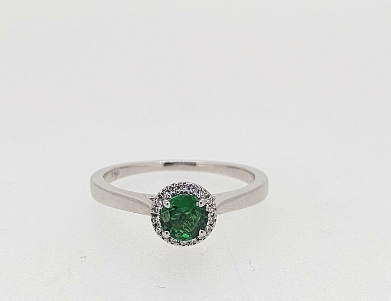 Diamond / Tsavorite Ring