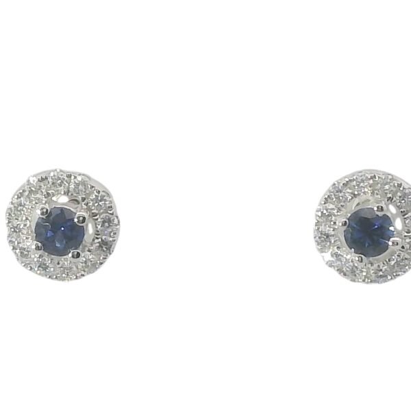 Diamond / Sapphire Earrings