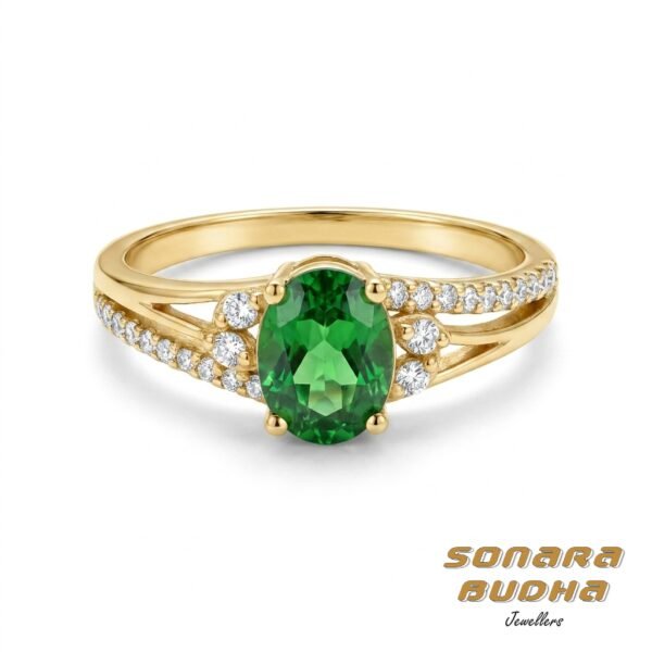 Diamond / Tsavorite Ring