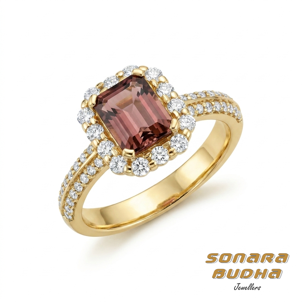 Diamond / Tourmaline Ring
