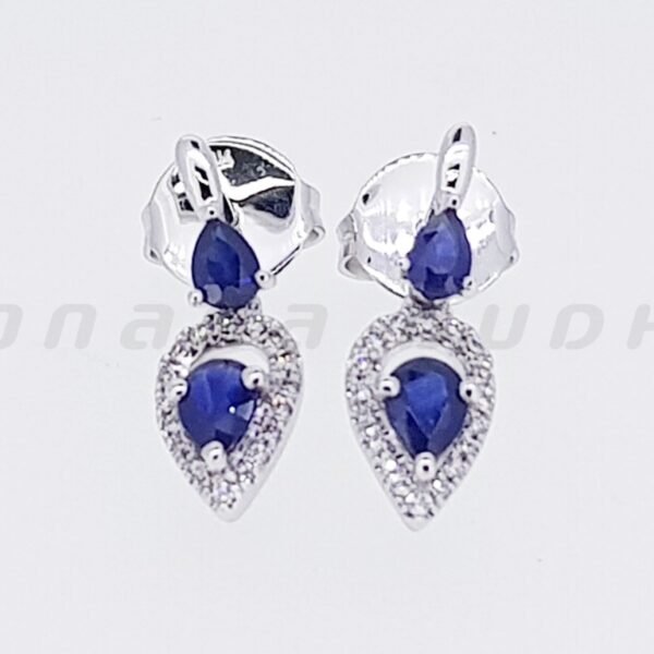 Diamond / Sapphire Earrings