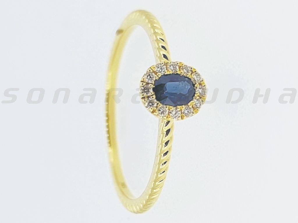 Diamond / Sapphire Ring