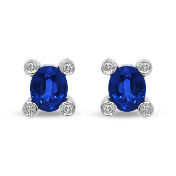 Diamond / Sapphire Earrings