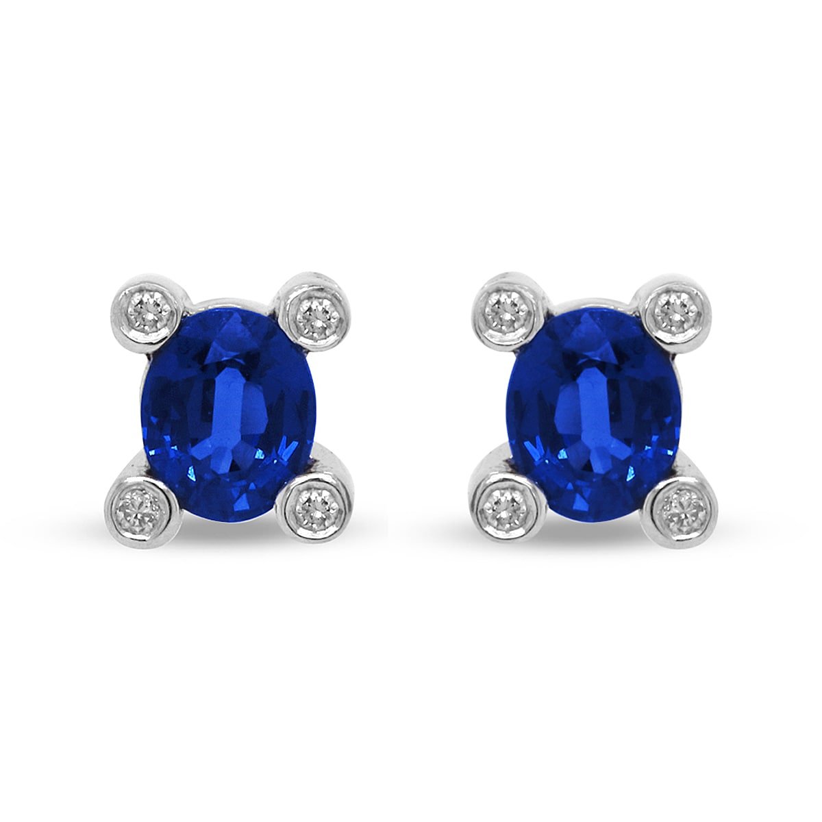 Diamond / Sapphire Earrings