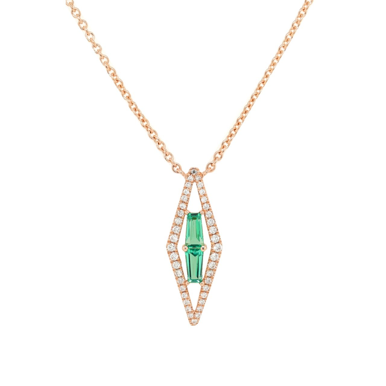 Diamond / Tsavorite Necklace